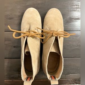 Sperry tan suede wedge women’s shoes size 8